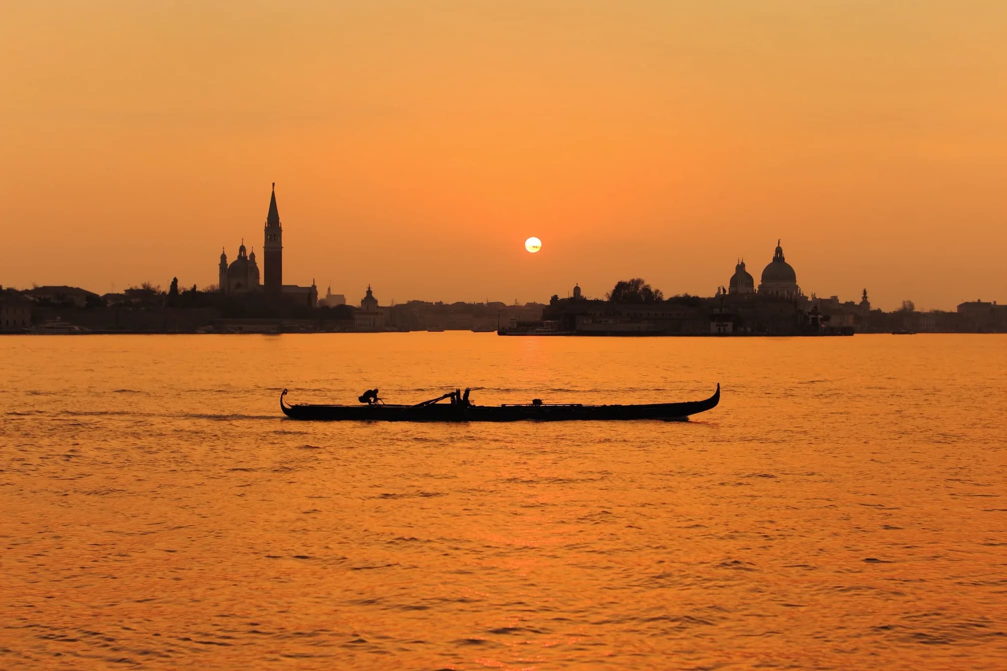 Tramonto in laguna